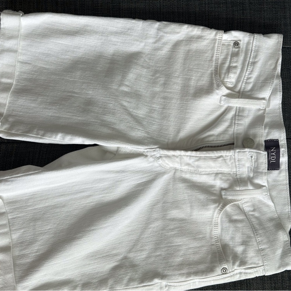 NYDJ White Denim Shorts EUC